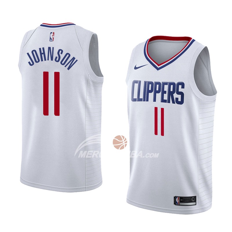 Maglia Los Angeles Clippers Brice Johnson Association 2018 Bianco